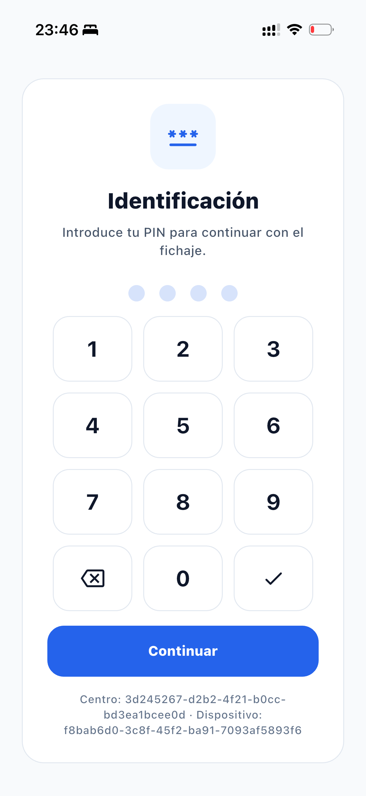 Introducir PIN