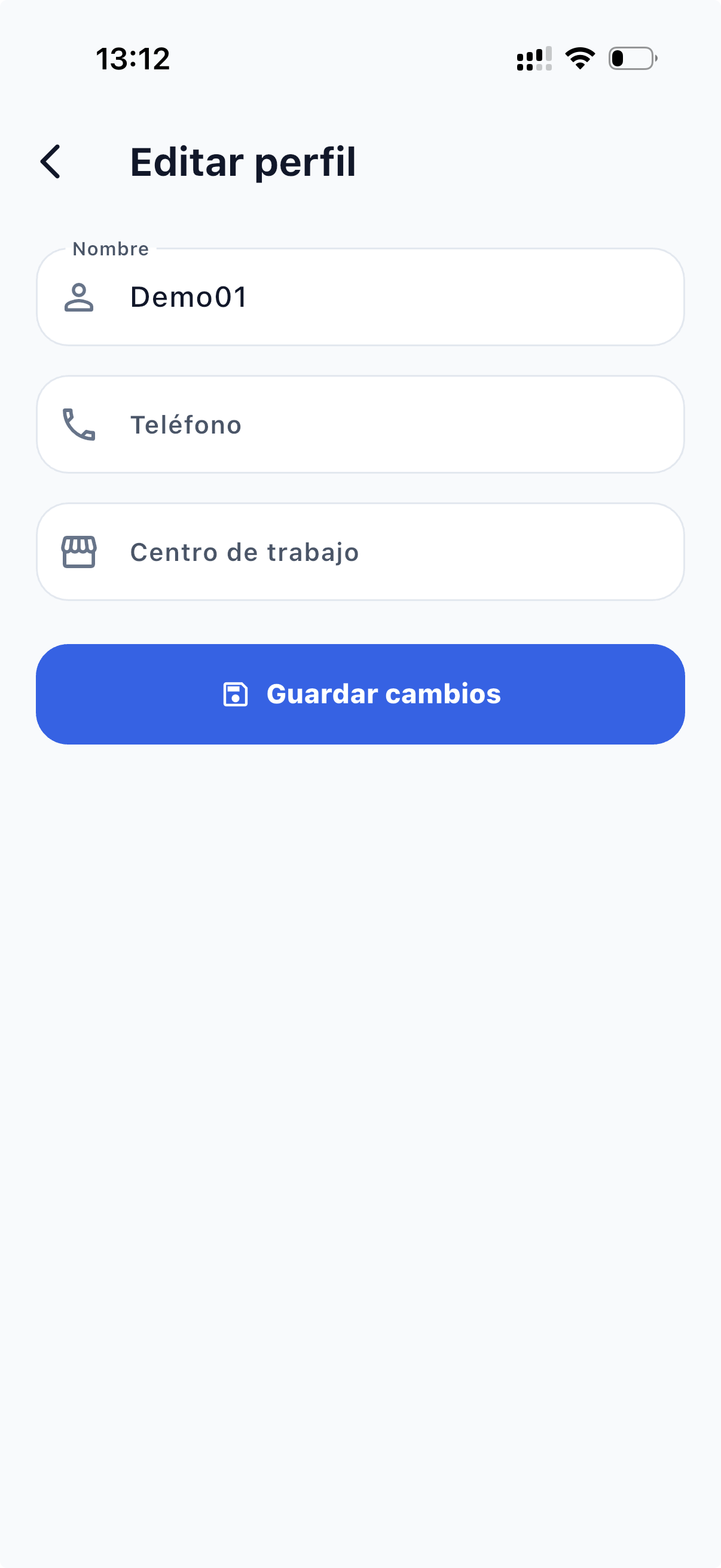 Editar perfil