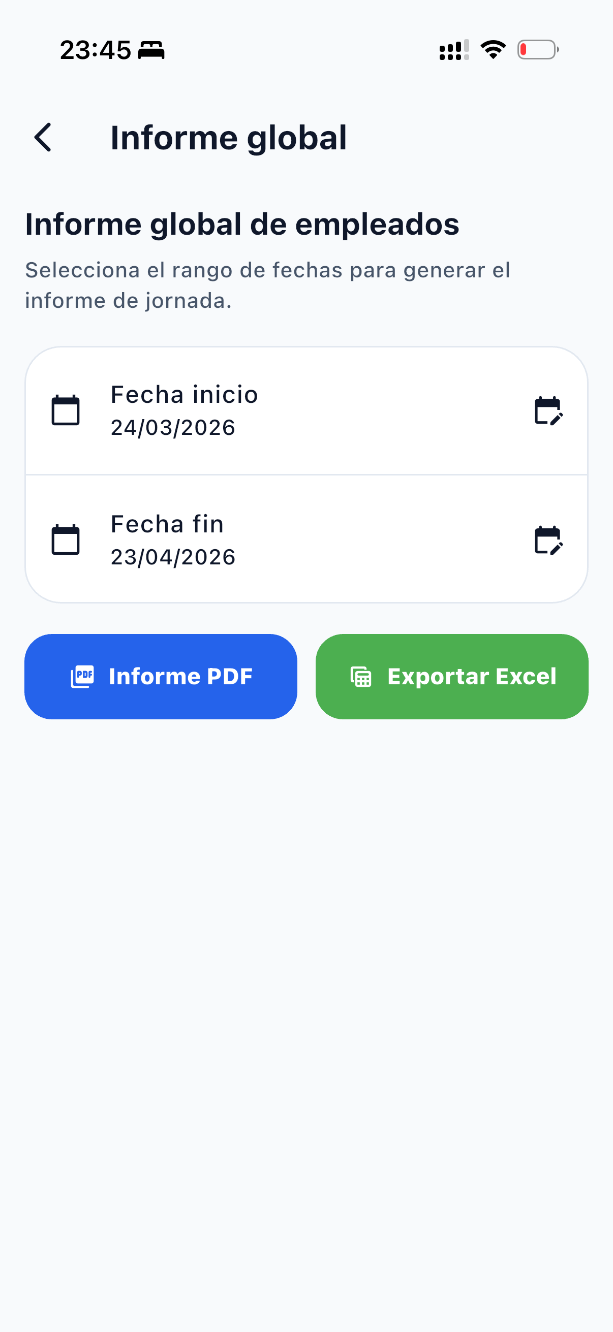 Captura de ejemplo 8 de JobTimer ControlHorario